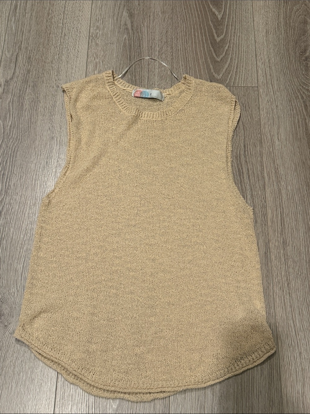 Free People FP Beach Oatmeal Beige Knit Sleeveless Sweater Tank Top Size XS